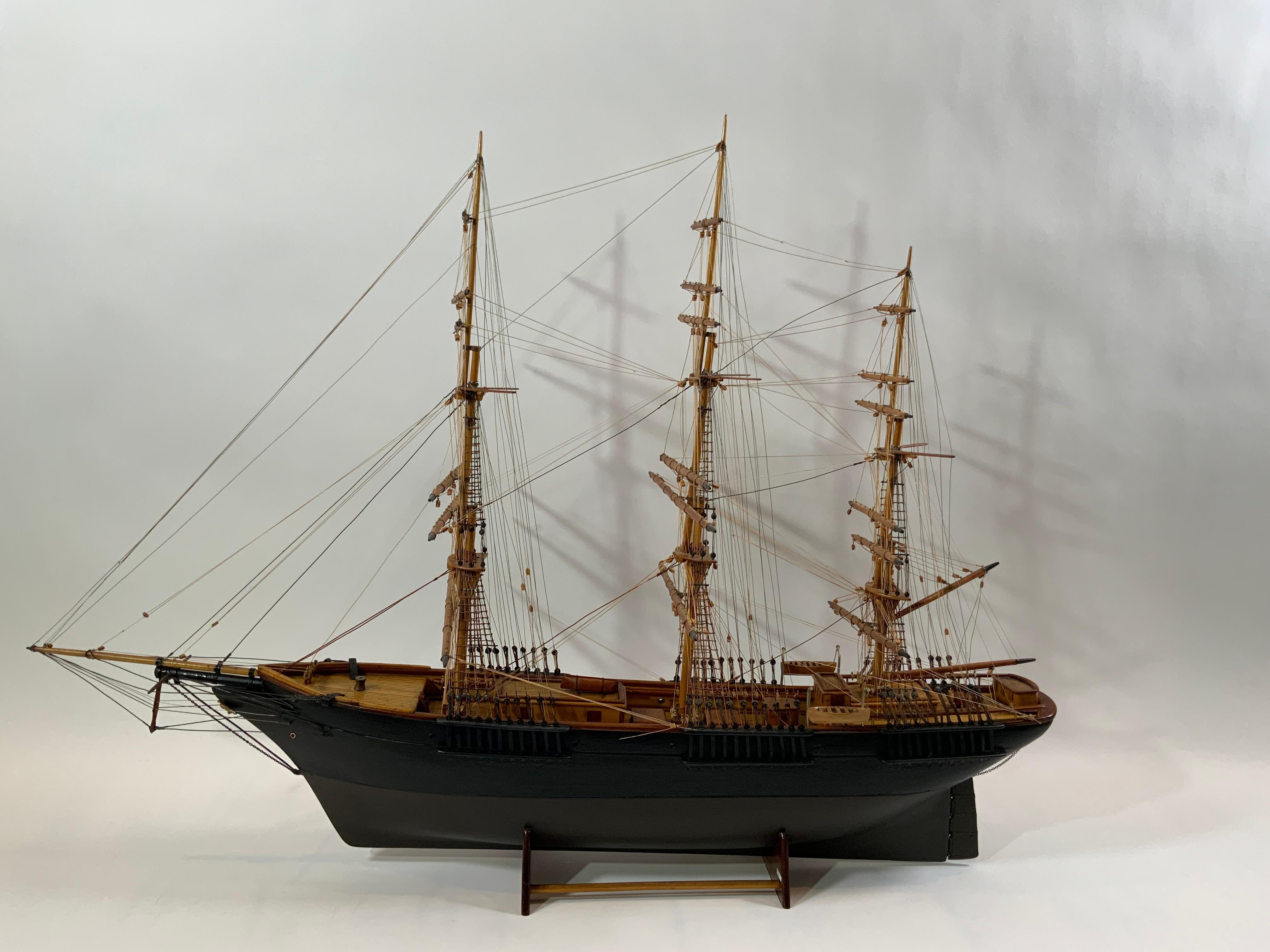 Antique Clipper Ship Model For Sale 5
