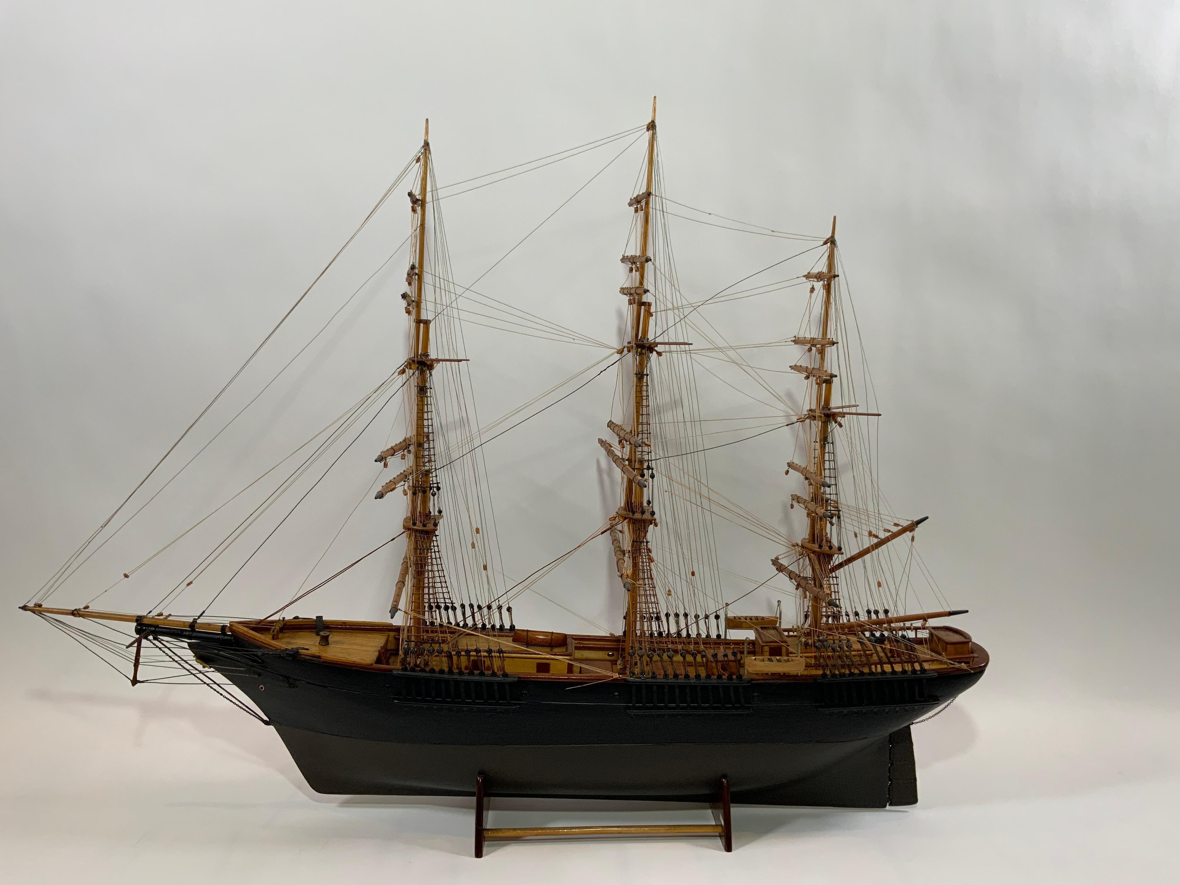 Antique Clipper Ship Model For Sale 6
