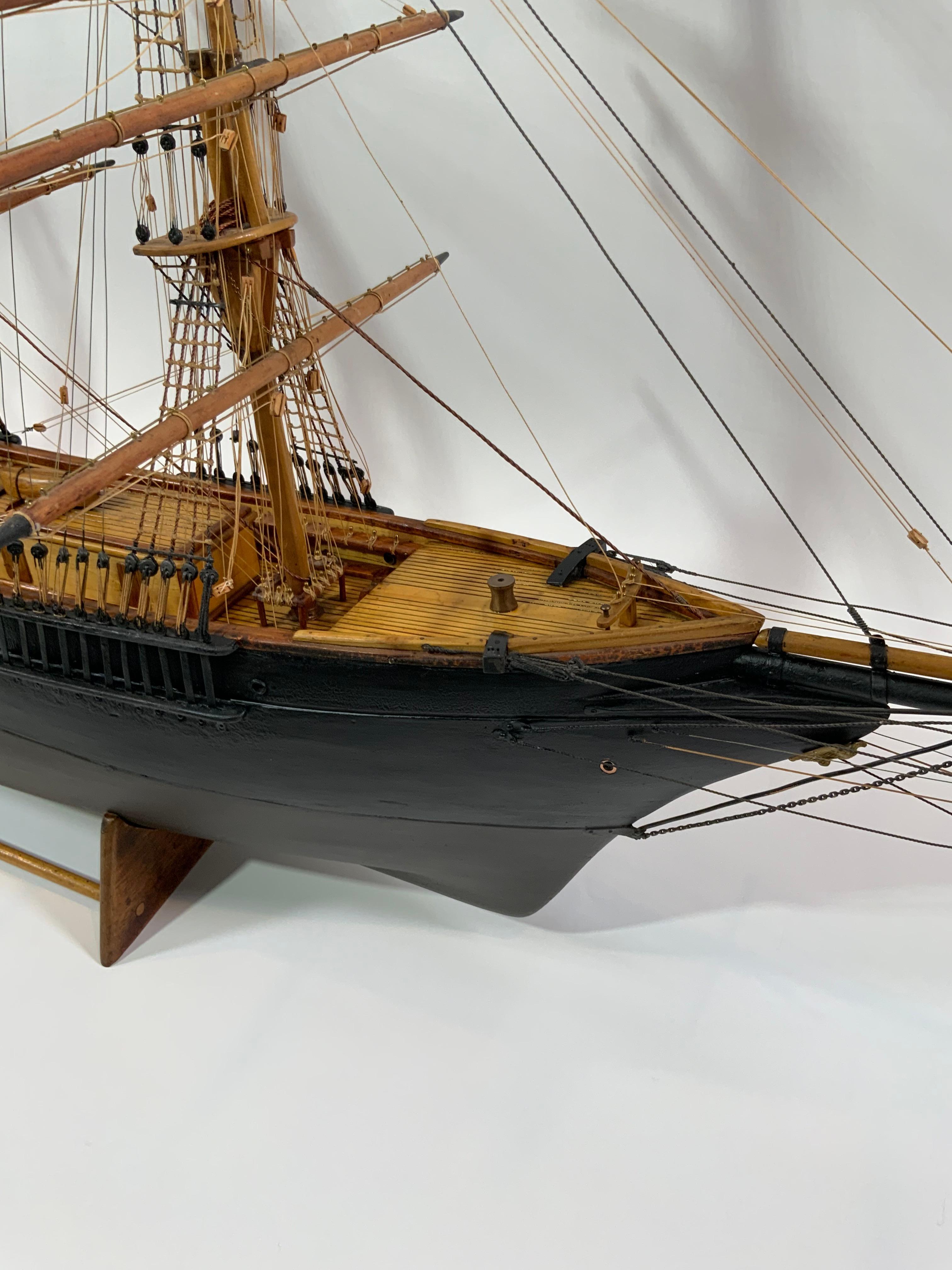 North American Antique Clipper Ship Model For Sale