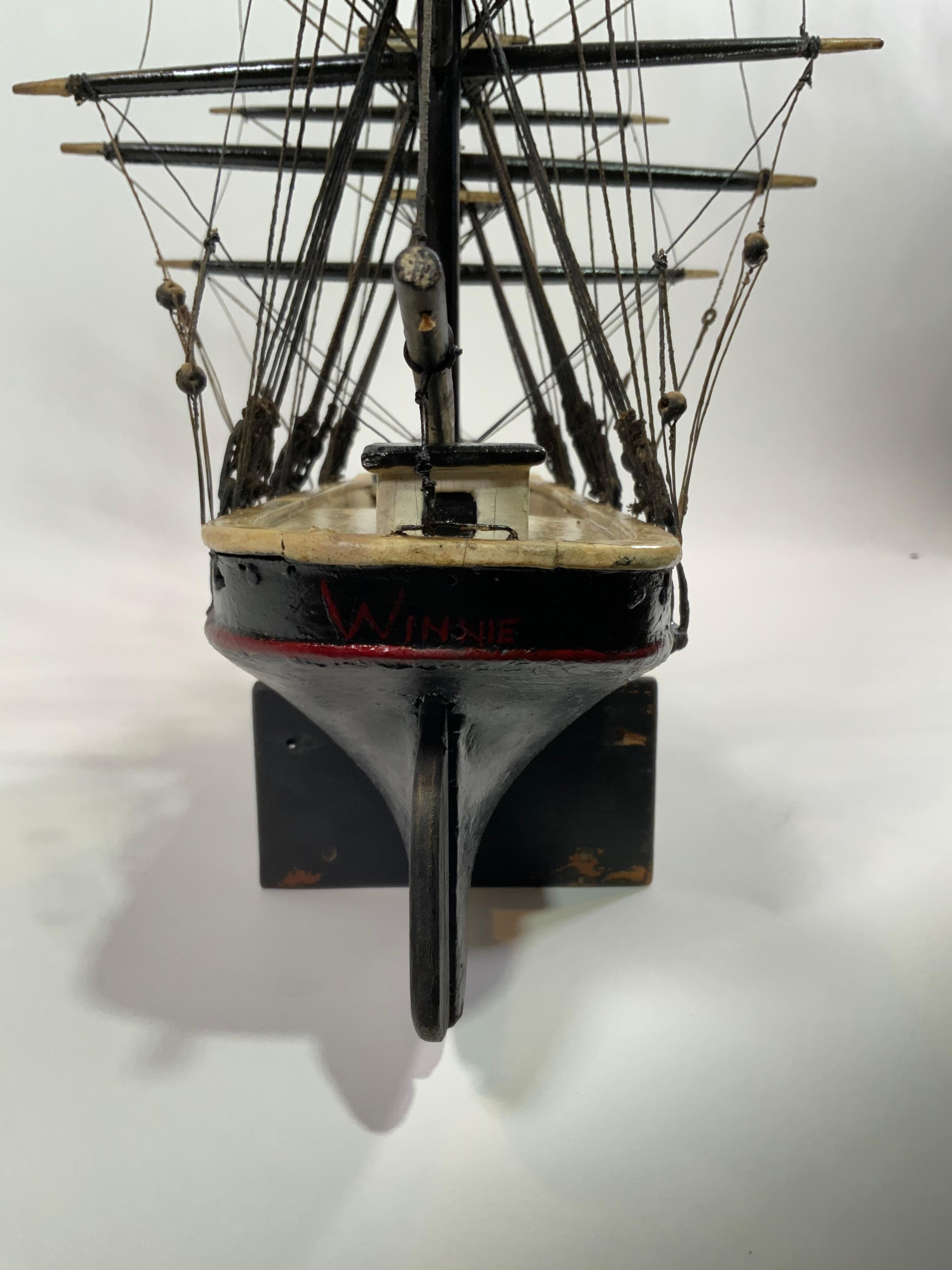 Antique Clipper Ship Model 1