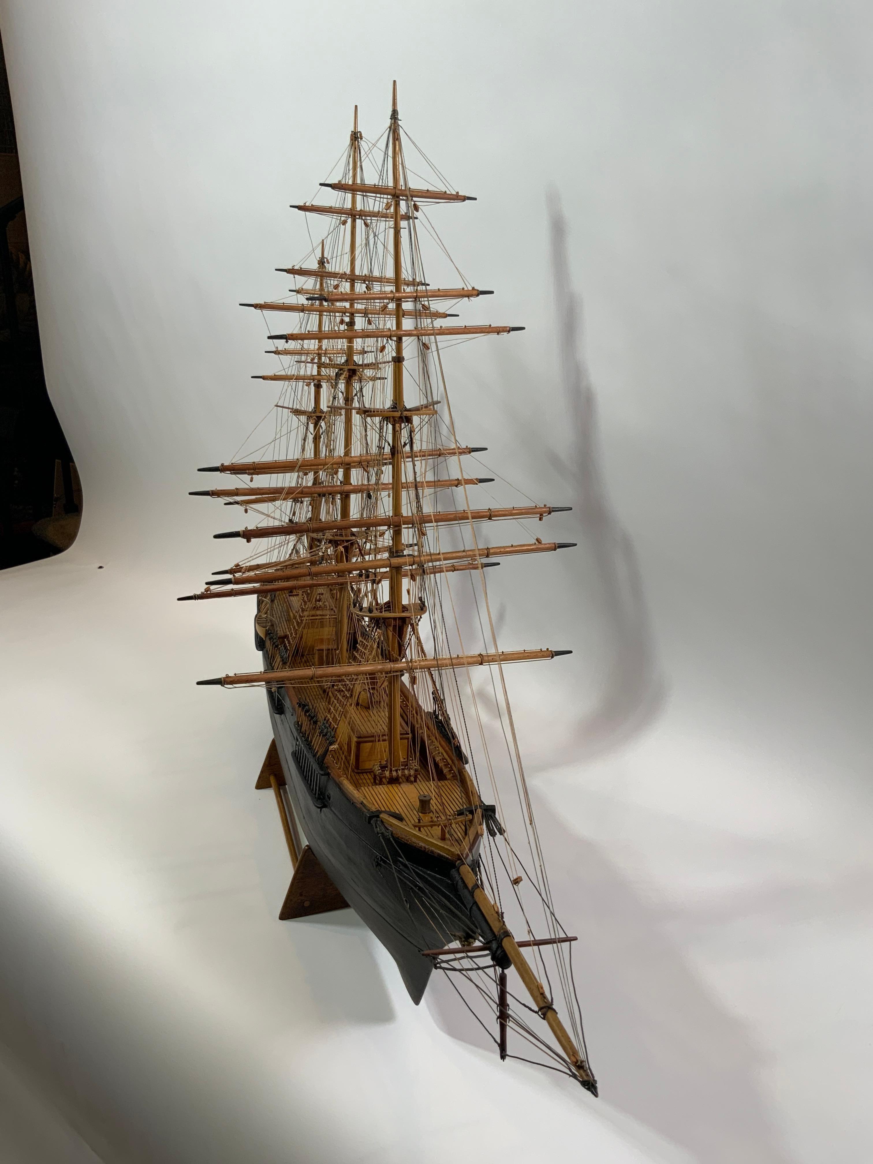Early 20th Century Antique Clipper Ship Model For Sale