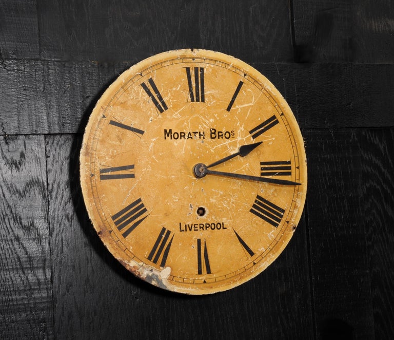 English Antique Clock Dial Face Industrial Railway For Sale