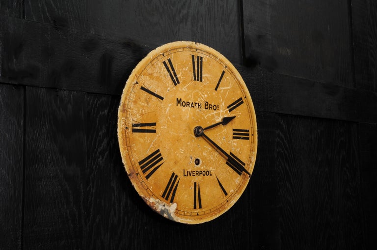 20th Century Antique Clock Dial Face Industrial Railway For Sale