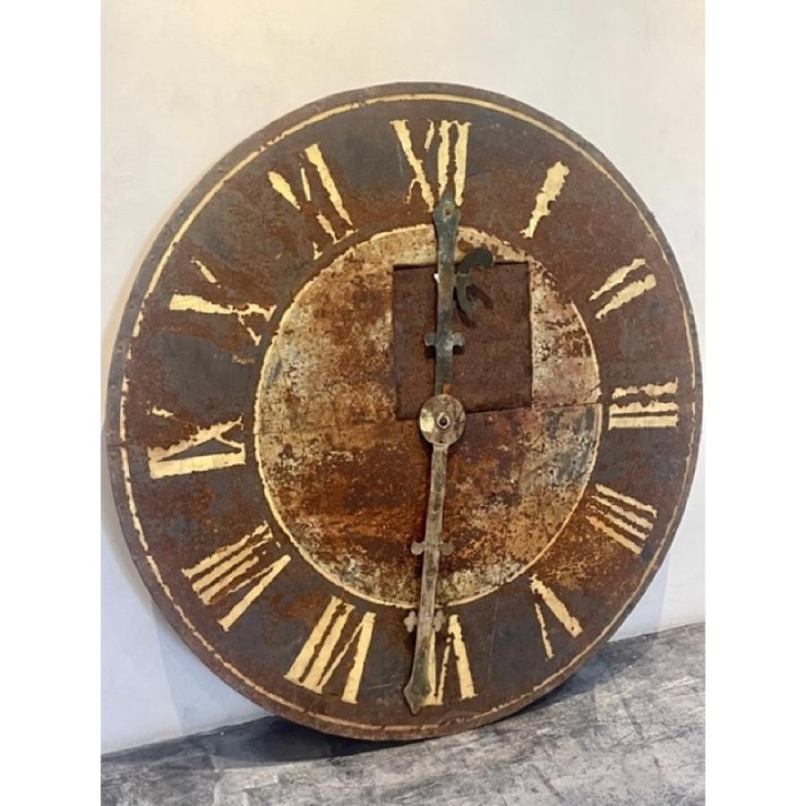 Antique Clock Face, AC-0081-03 In Distressed Condition For Sale In Scottsdale, AZ