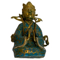 Antique Cloisonne' and Gold Baby Buddha