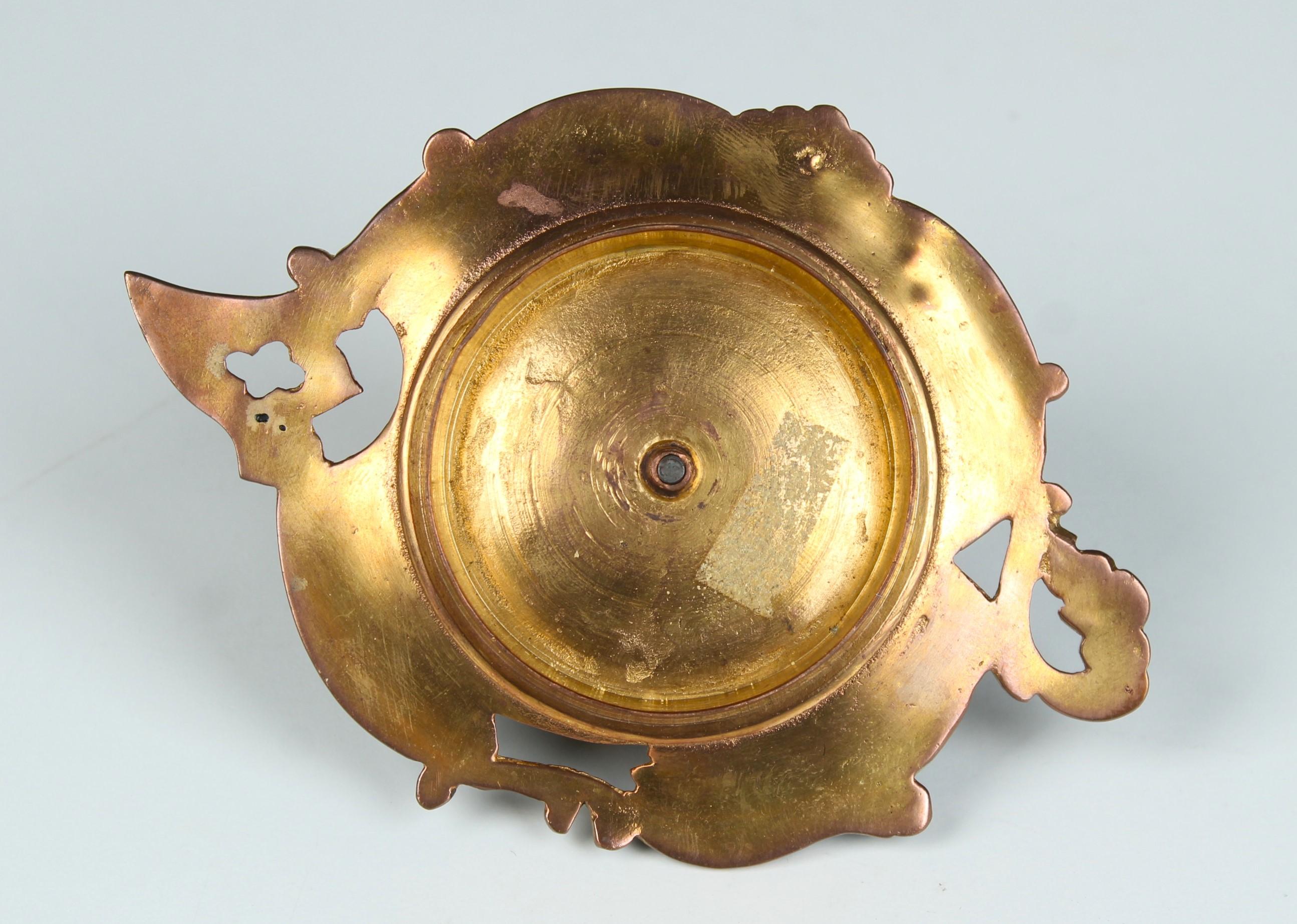 Encrier ancien cloisonné-émaillé, bronze doré, France, vers 1880 Bon état - En vente à Greven, DE