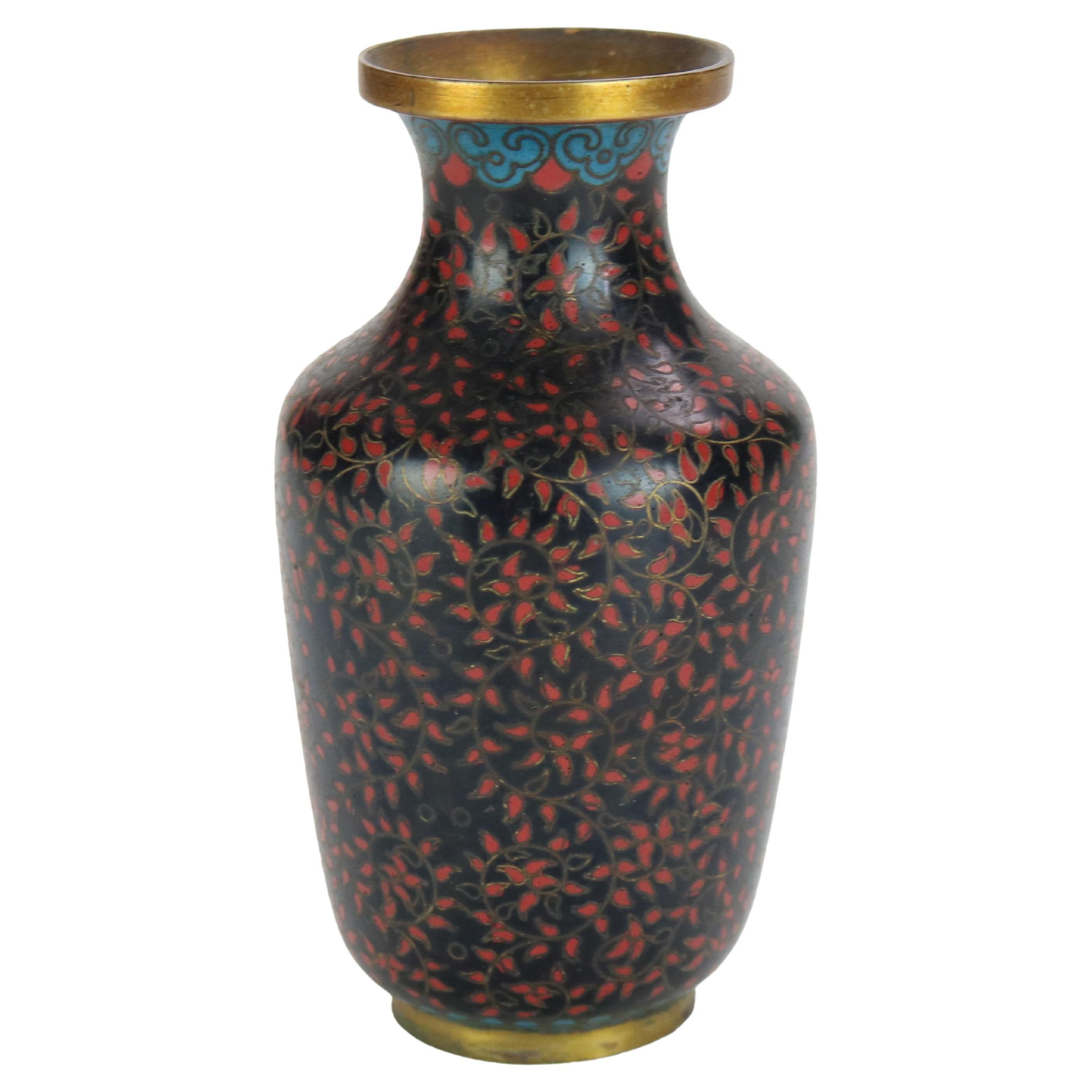 Antique Cloisonne Enameled Cabinet Vase Early 20thC For Sale