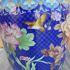 Antique Cloisonné Floor Vase