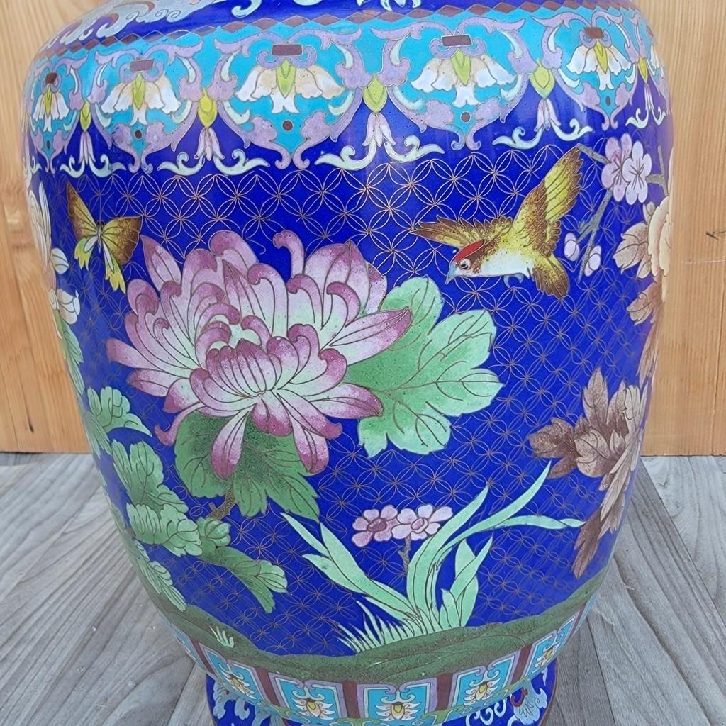 Inconnu Vase de sol cloisonné ancien en vente