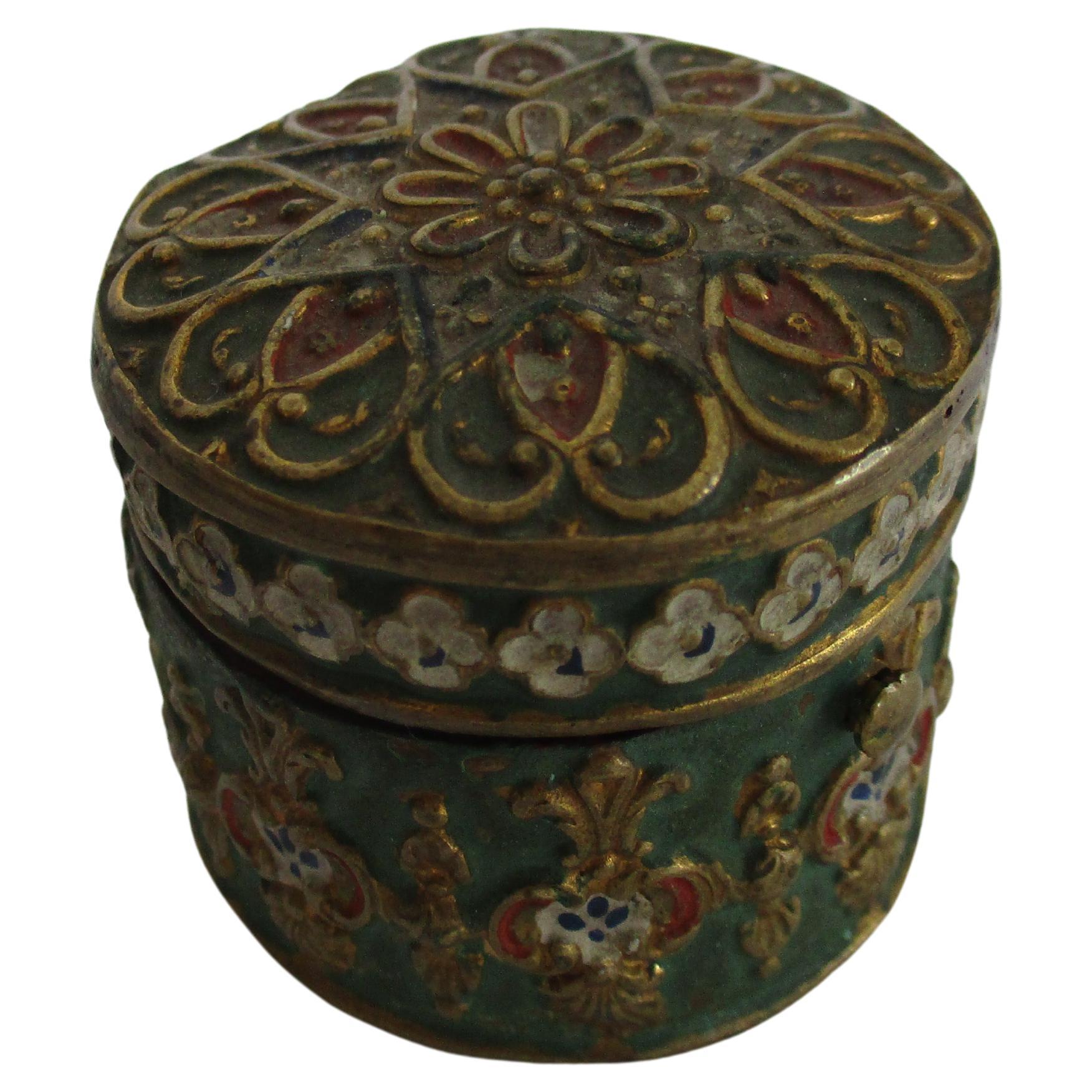 Antique Cloisonne Inkwell 