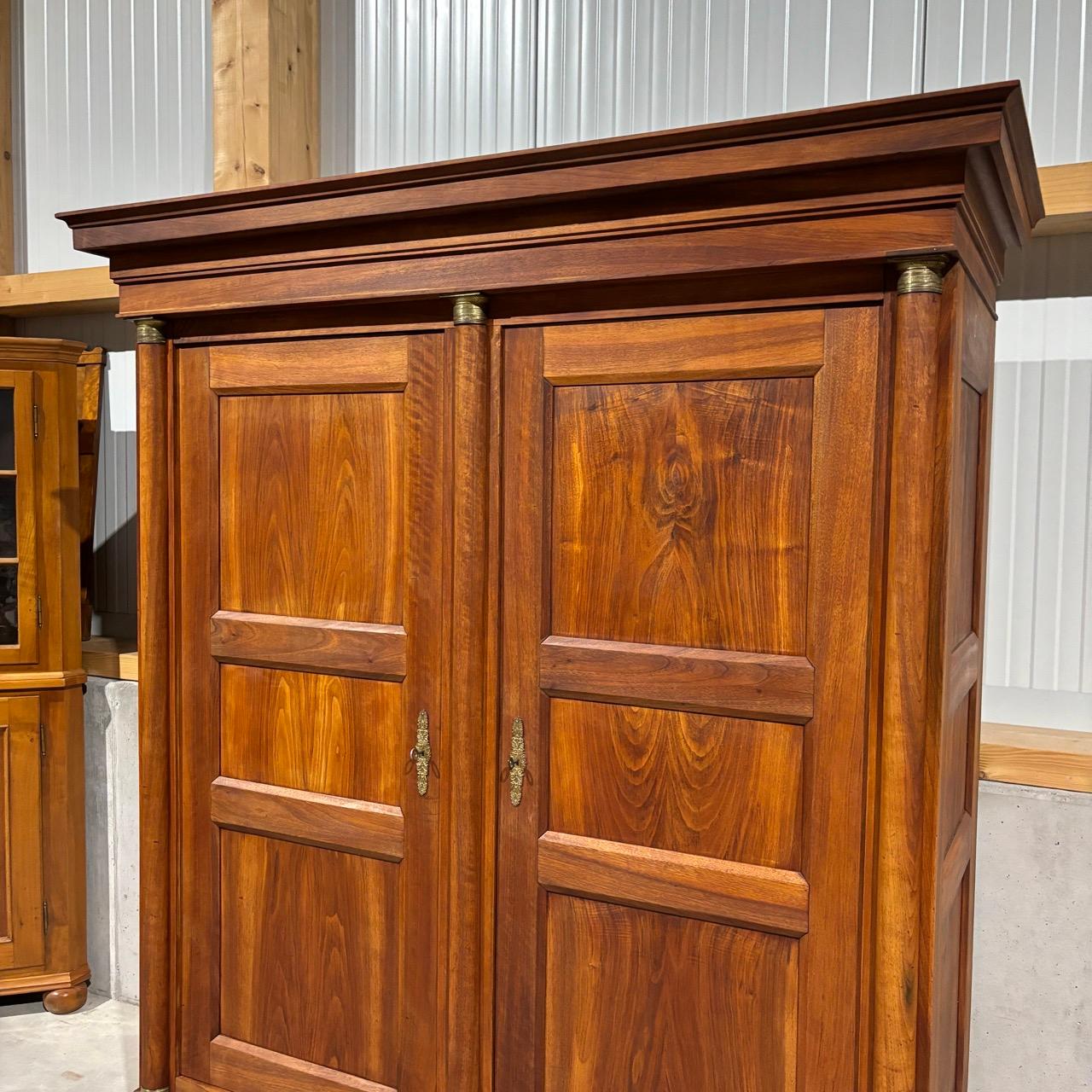Antique closet  2e Empire around 1870  Noble walnut  Restored 5