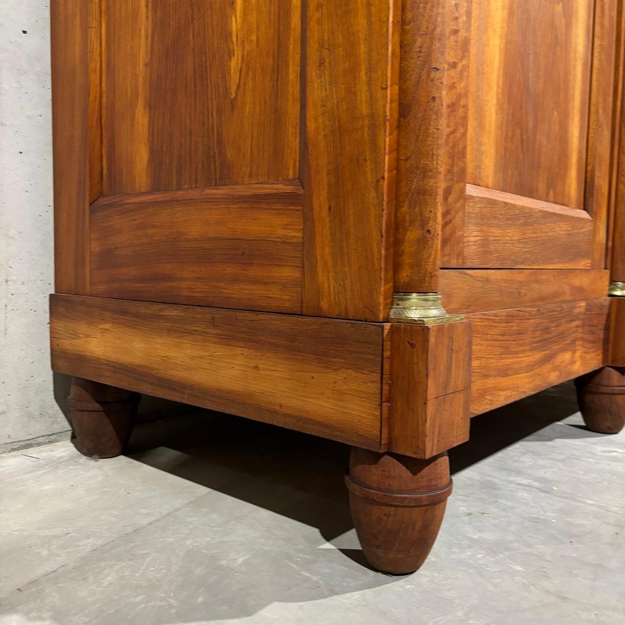Antique closet  2e Empire around 1870  Noble walnut  Restored 6