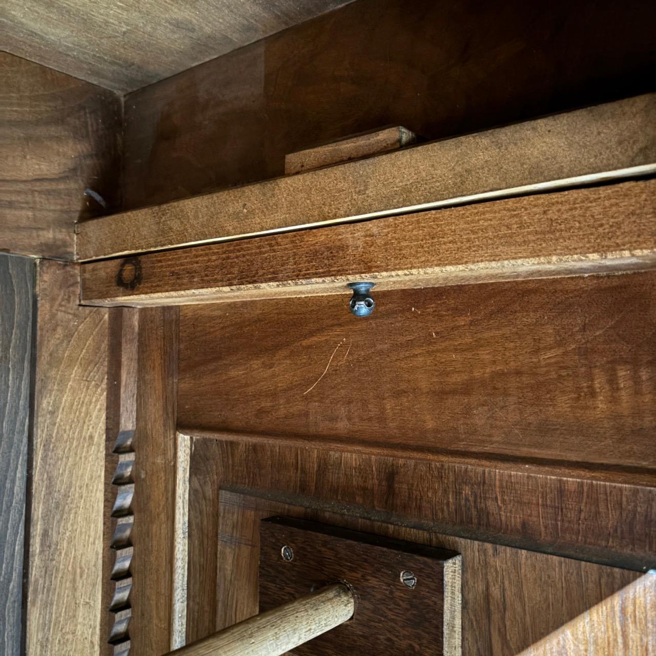 Antique closet  2e Empire around 1870  Noble walnut  Restored 12