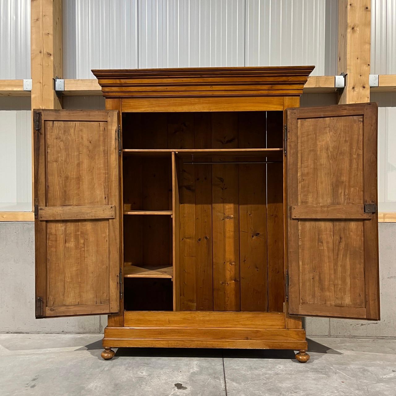 Antique closet  Louis Philippe around 1850  Cherry wood 6