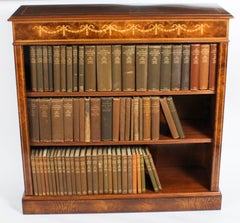 Antique Clydesdale Stud book collection and walnut open bookcase 20th Century