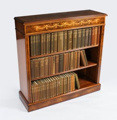 Antique Clydesdale Stud book collection and walnut open bookcase 20th Century