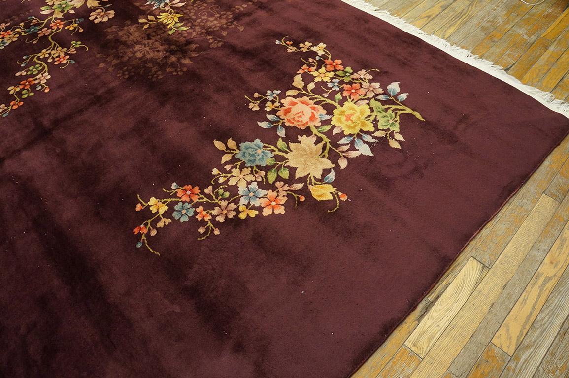 Early 20th Century Antique Chinese Art Deco Rug 8' 8