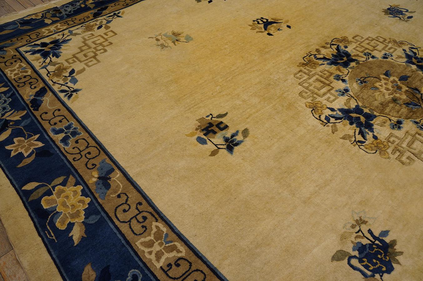 Antiker chinesischer Pekinger Teppich im Angebot 3
