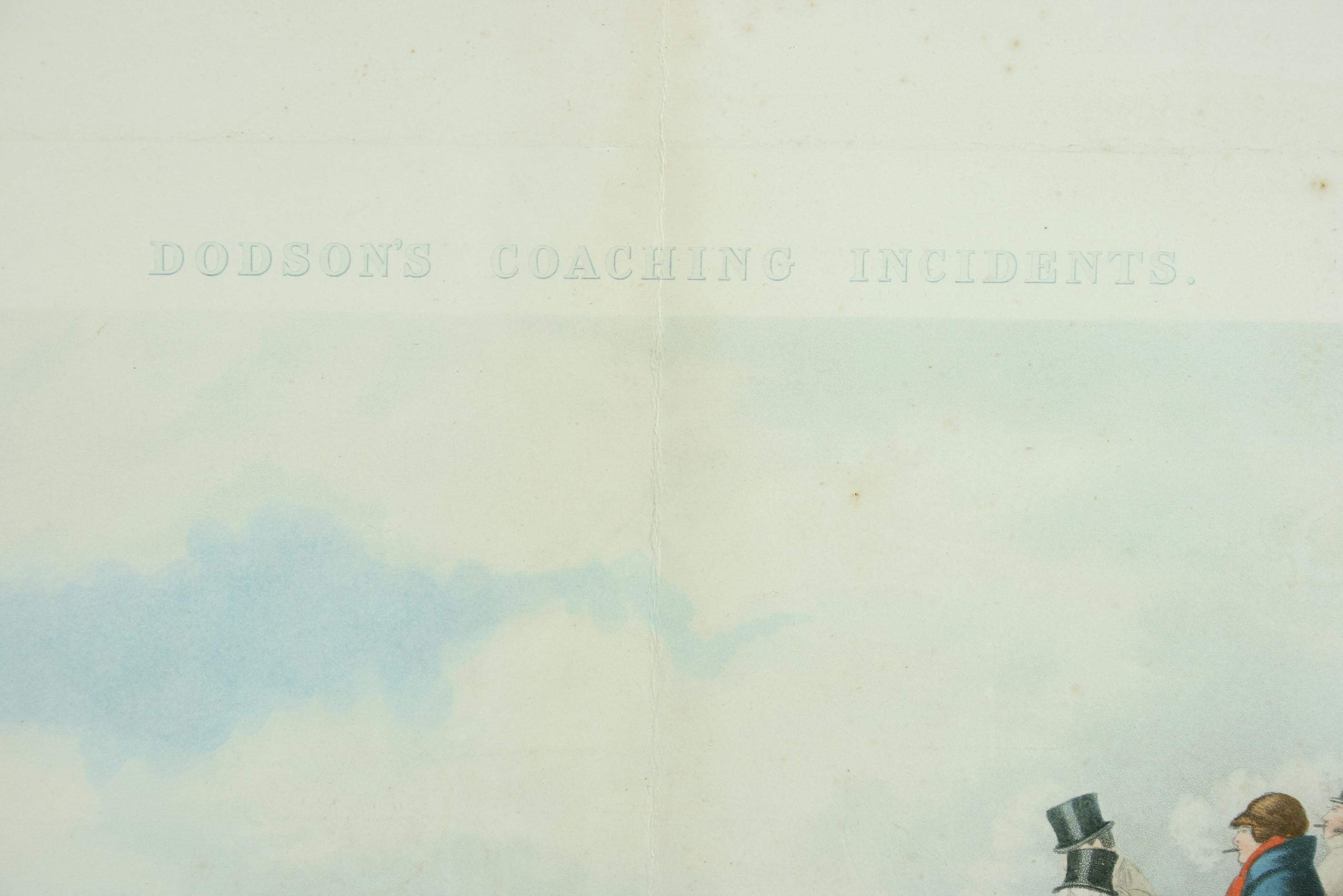 Antique Coaching Print 'Three Minutes to Spare' In Good Condition In Oxfordshire, GB
