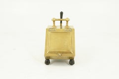 Antique Coal Hod, Coal Box, Brass Coal Box, Scotland 1880, H048