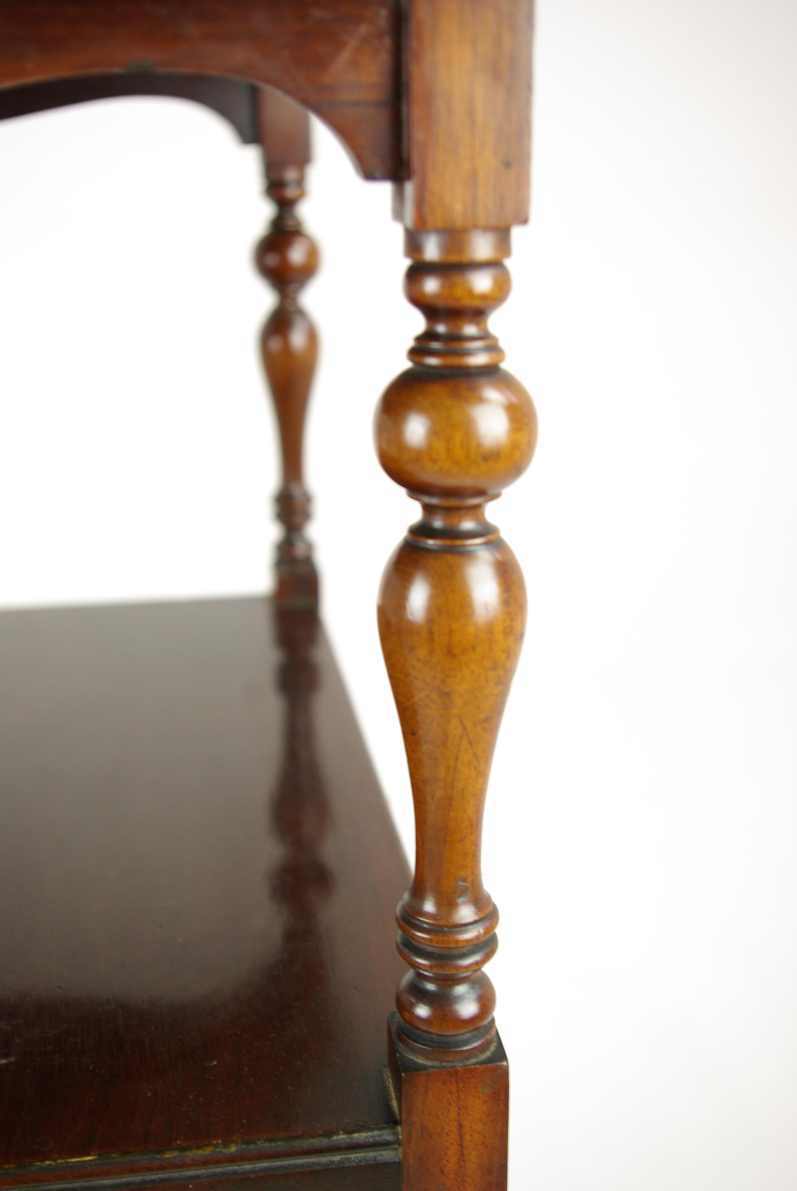 Antiker Kohle Hod, Lampentisch, Nussbaum, Schottland 1880, antike Möbel, H031 (19. Jahrhundert) im Angebot