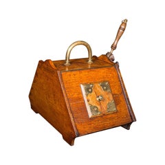 Antique Coal Purdonium, Scottish, Oak, Fireside Store, Gothic Revival, Victorian Antique Coal Purdonium, Scottish, Oak, Fireside Store, Gothic Revival, Victorian