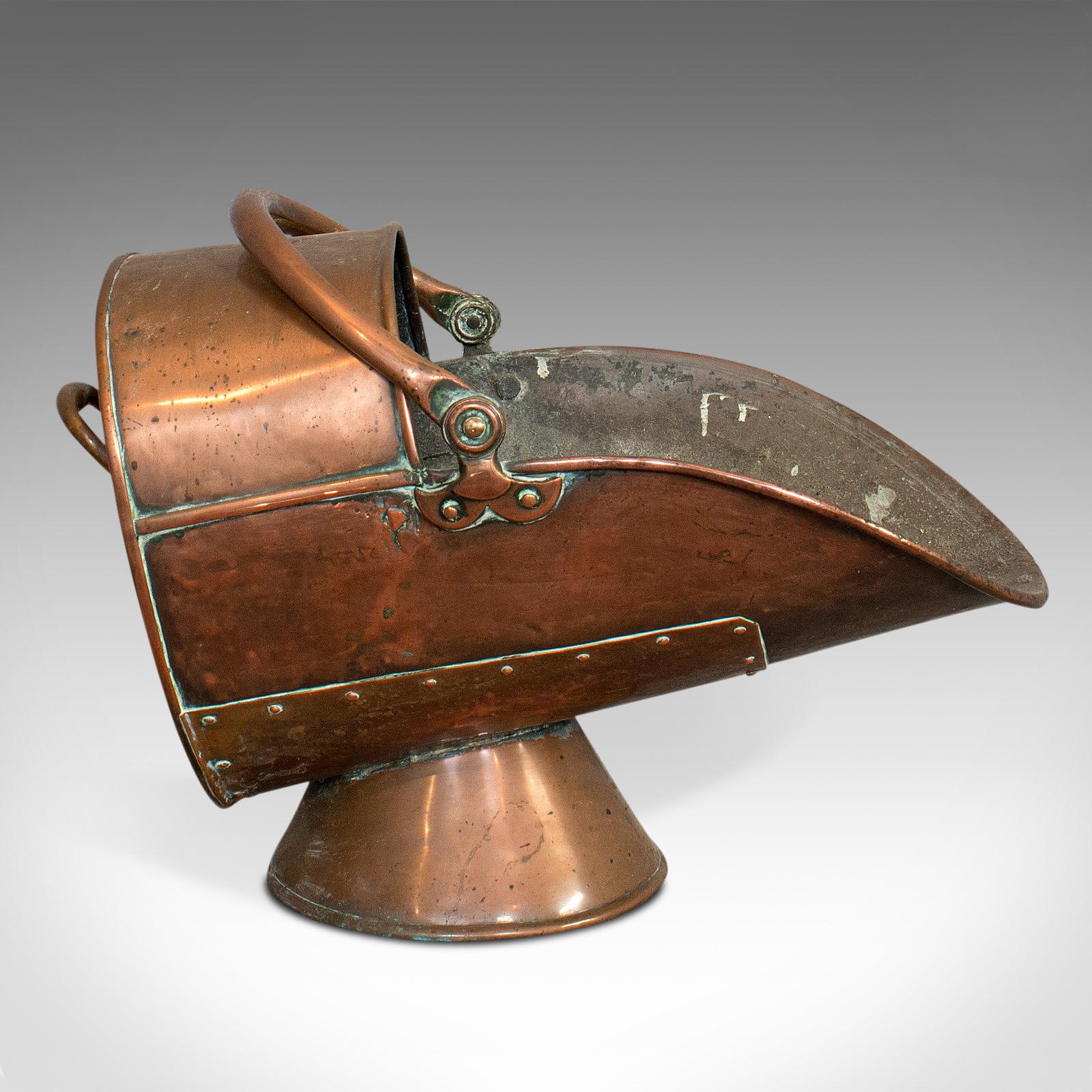 antique coal scuttle bucket