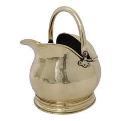 Antique Coal Scuttle Polished Brass
