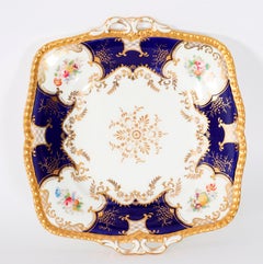 Antique Coalport "Bat Wing" Pattern Porcelain Tea Set 20th Century