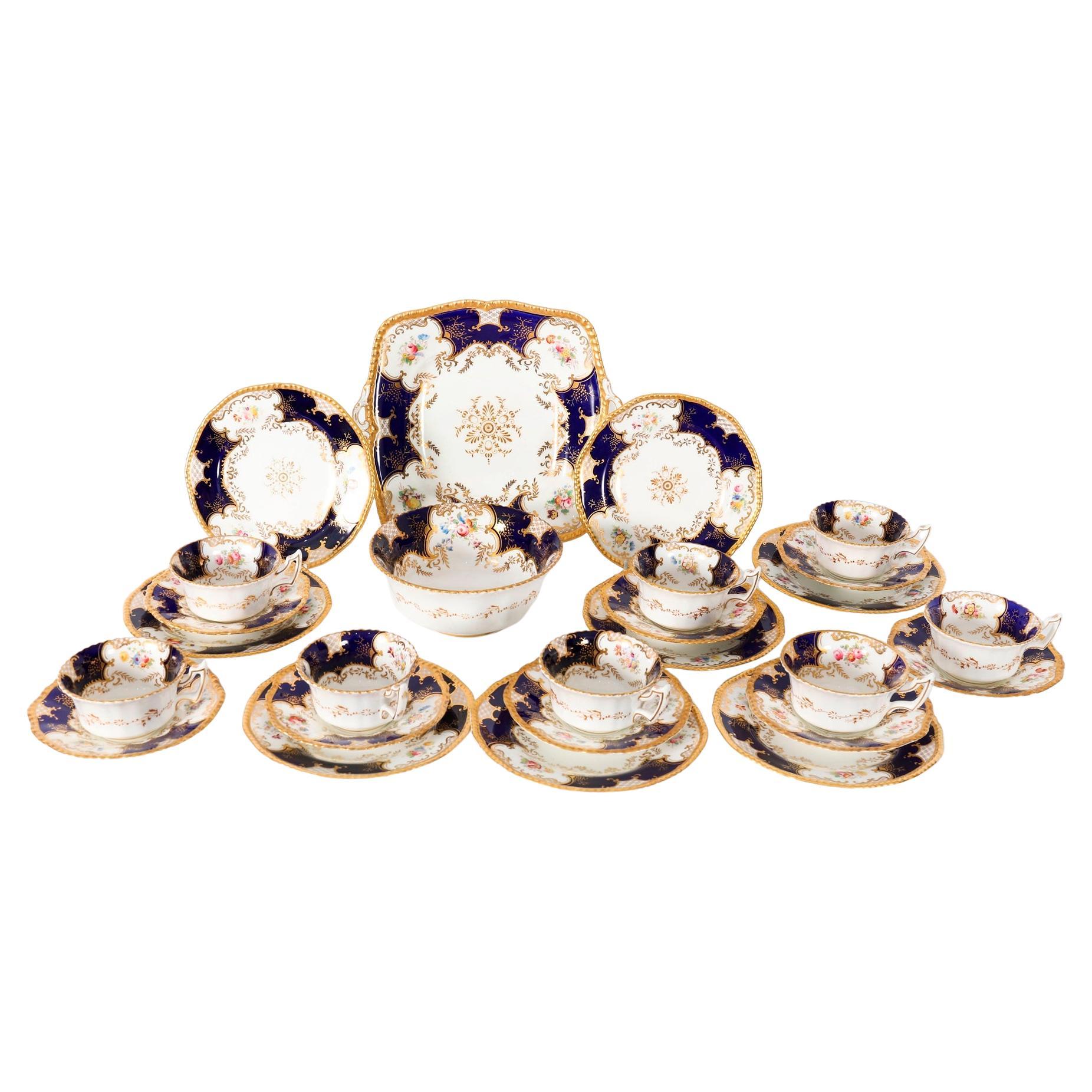 How old is blue and white pottery?
