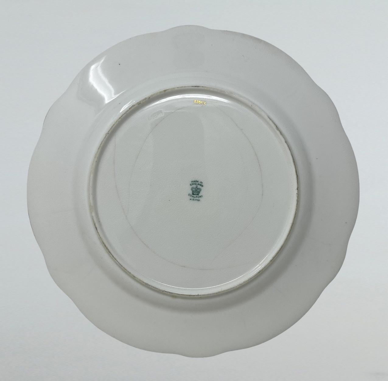 Antiguos Platos de Gabinete de Coalport Pintados a Mano Frederick Chivers Naturaleza Muerta 1910 en venta 2