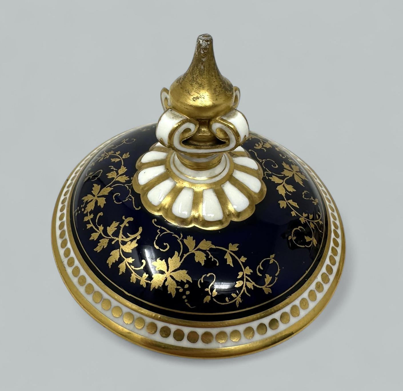 Antike Coalport-Vase, handbemalte Vase, Urne, Frederick Chivers, Stillleben, Obst, 1910 im Angebot 3