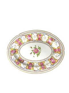 Antike Coalport Porcelain Teller Hand gemalt floralen England CIRCA 1825