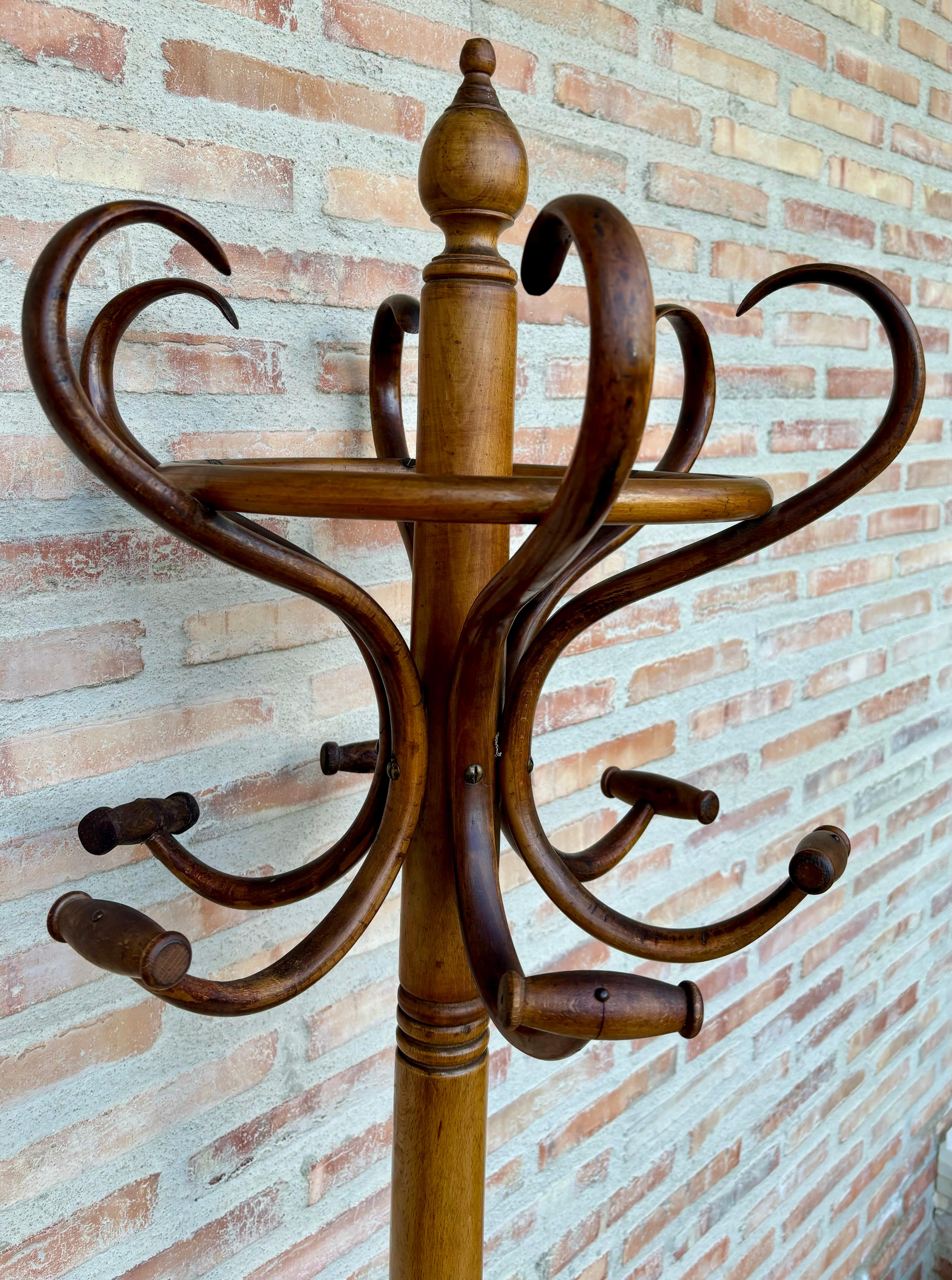 Perchero antiguo, década de 1890 Nogal en venta