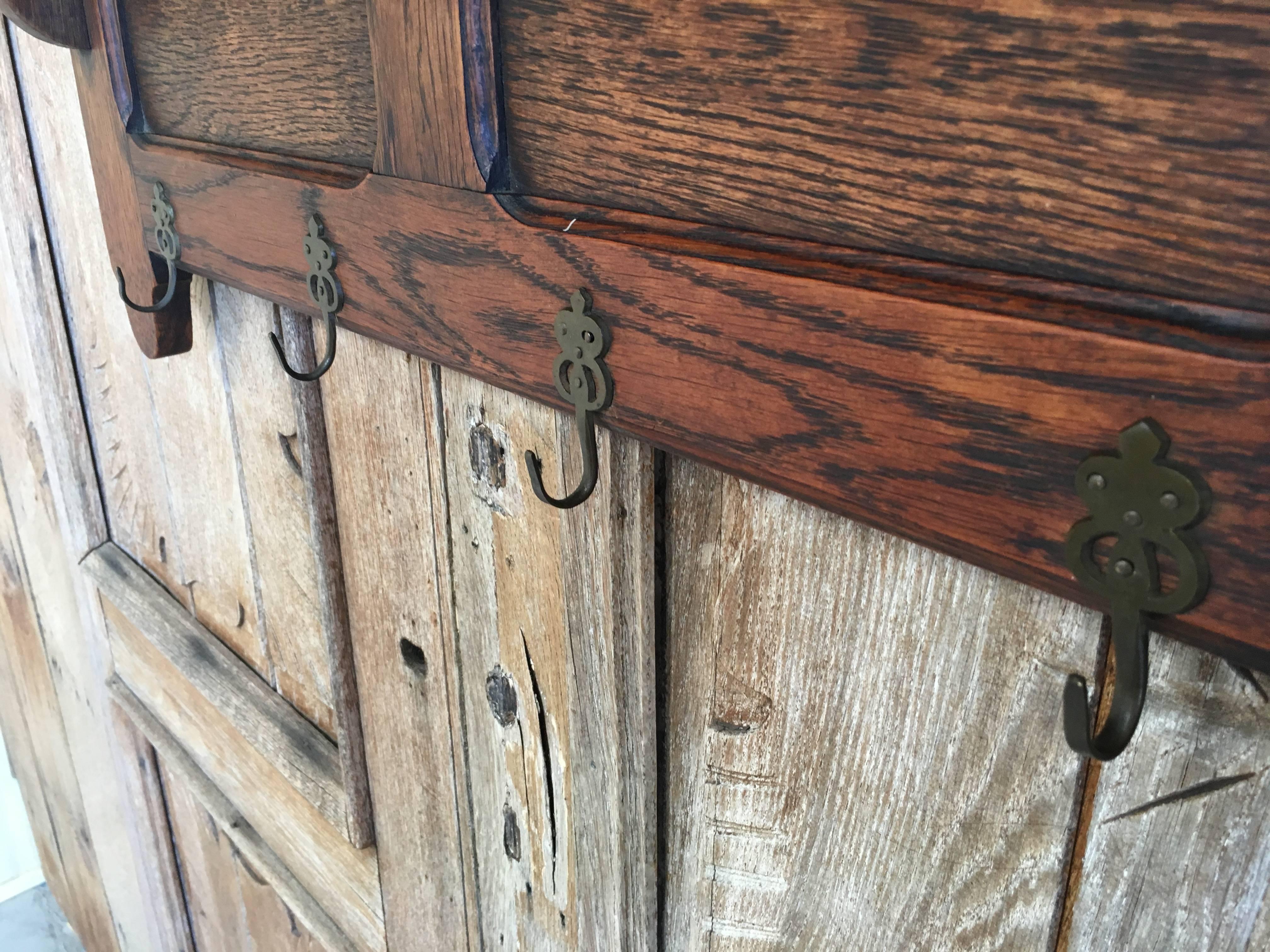 Antique Coat Rack or Pot Shelf In Good Condition In Denton, TX