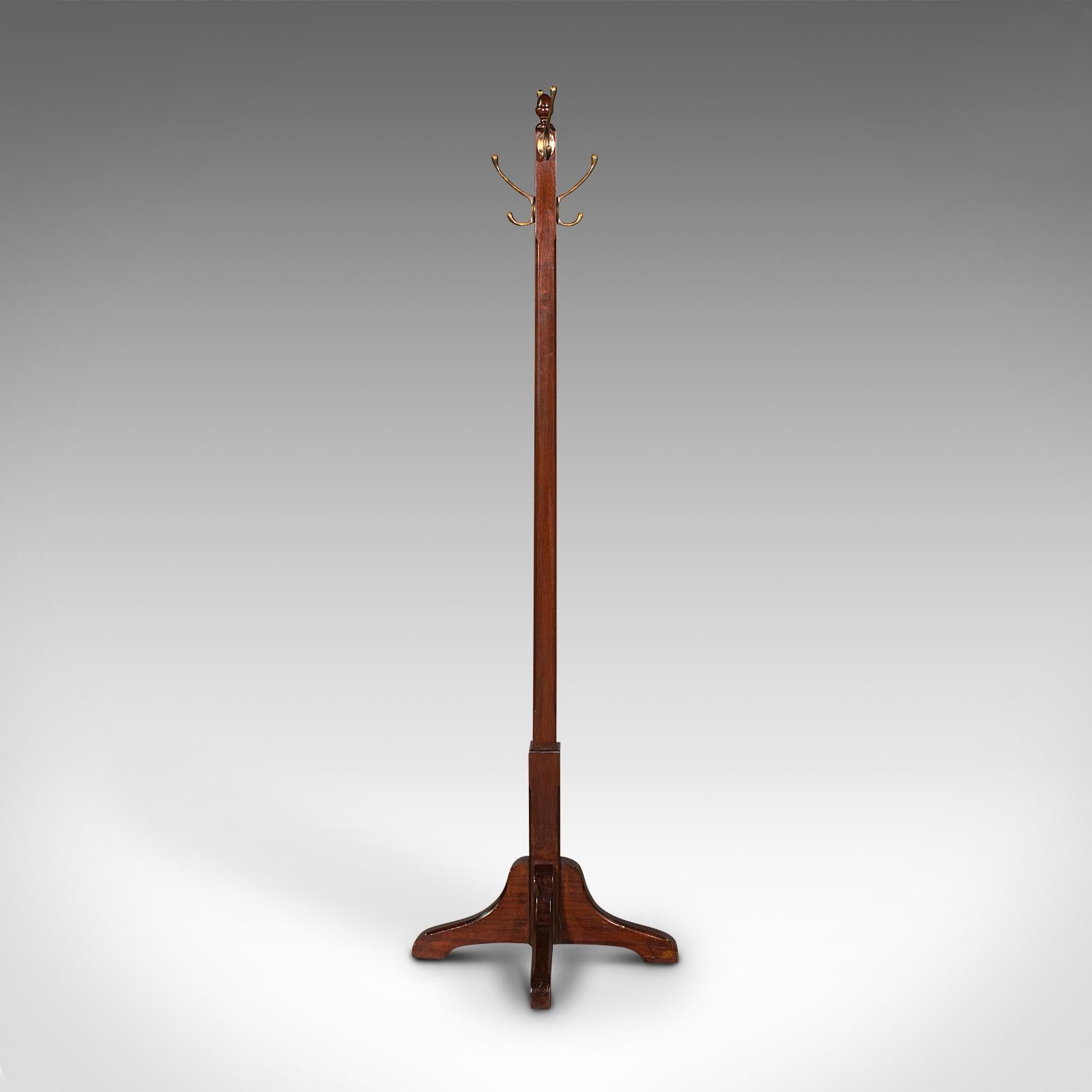 mahogany coat stand