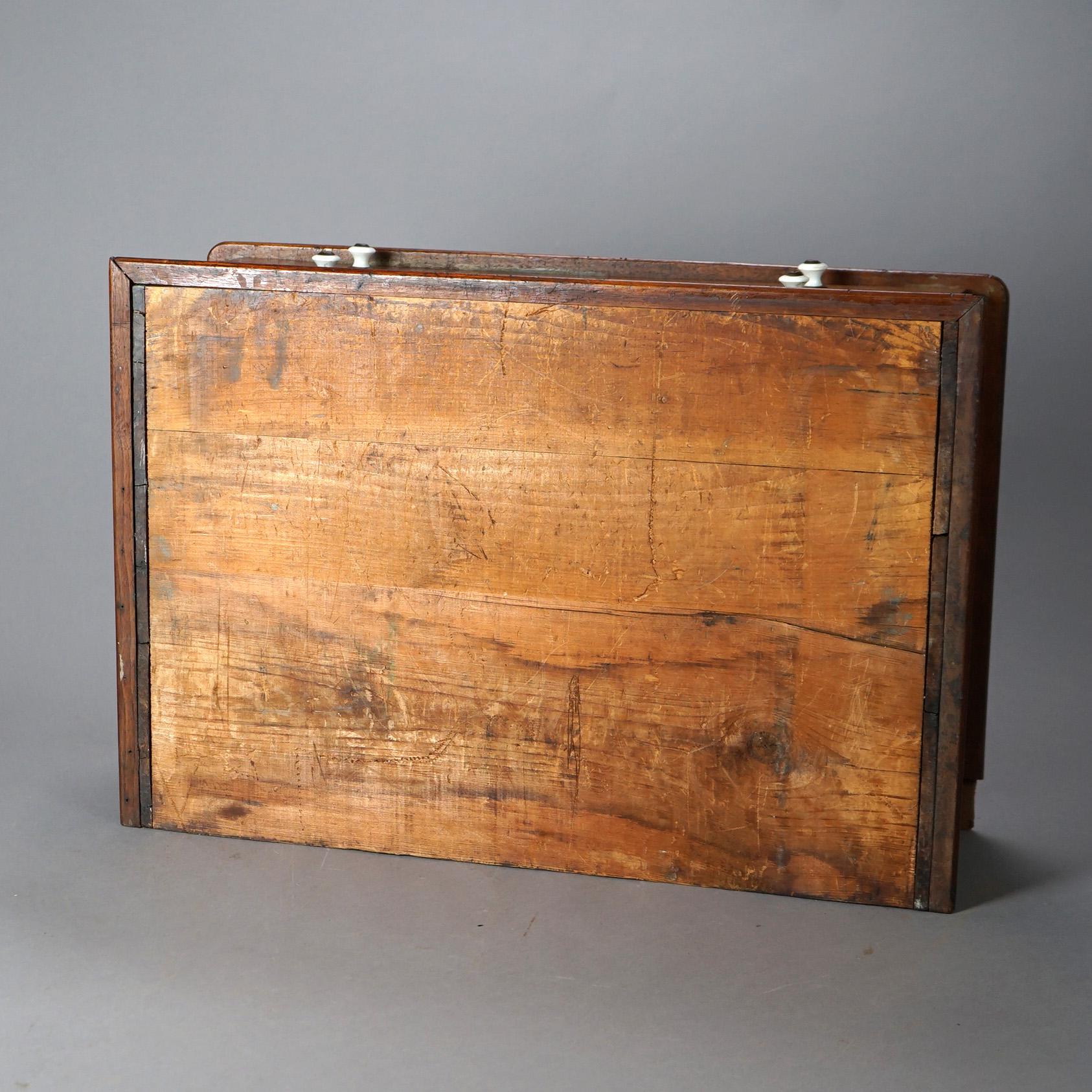 Antique Coats School Cherry Country Store Spool Cabinet, circa 1900 6