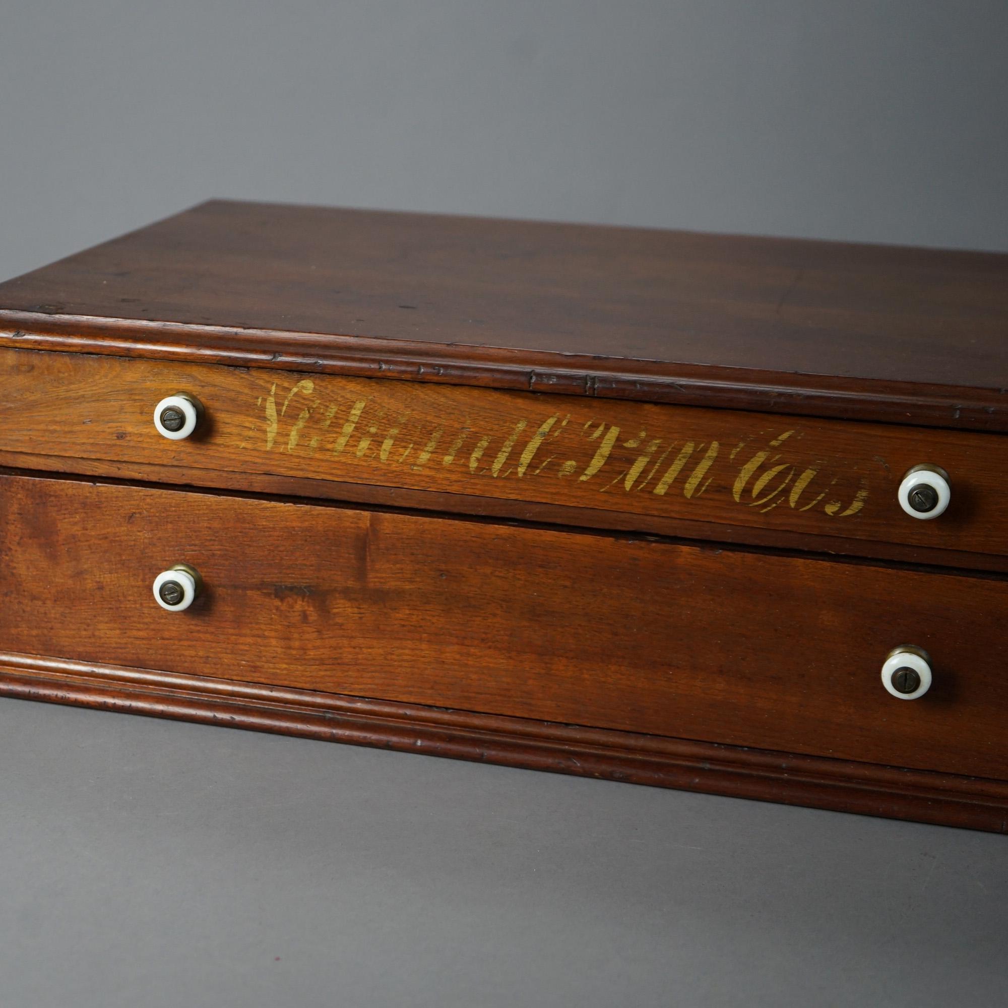 antique spool chest