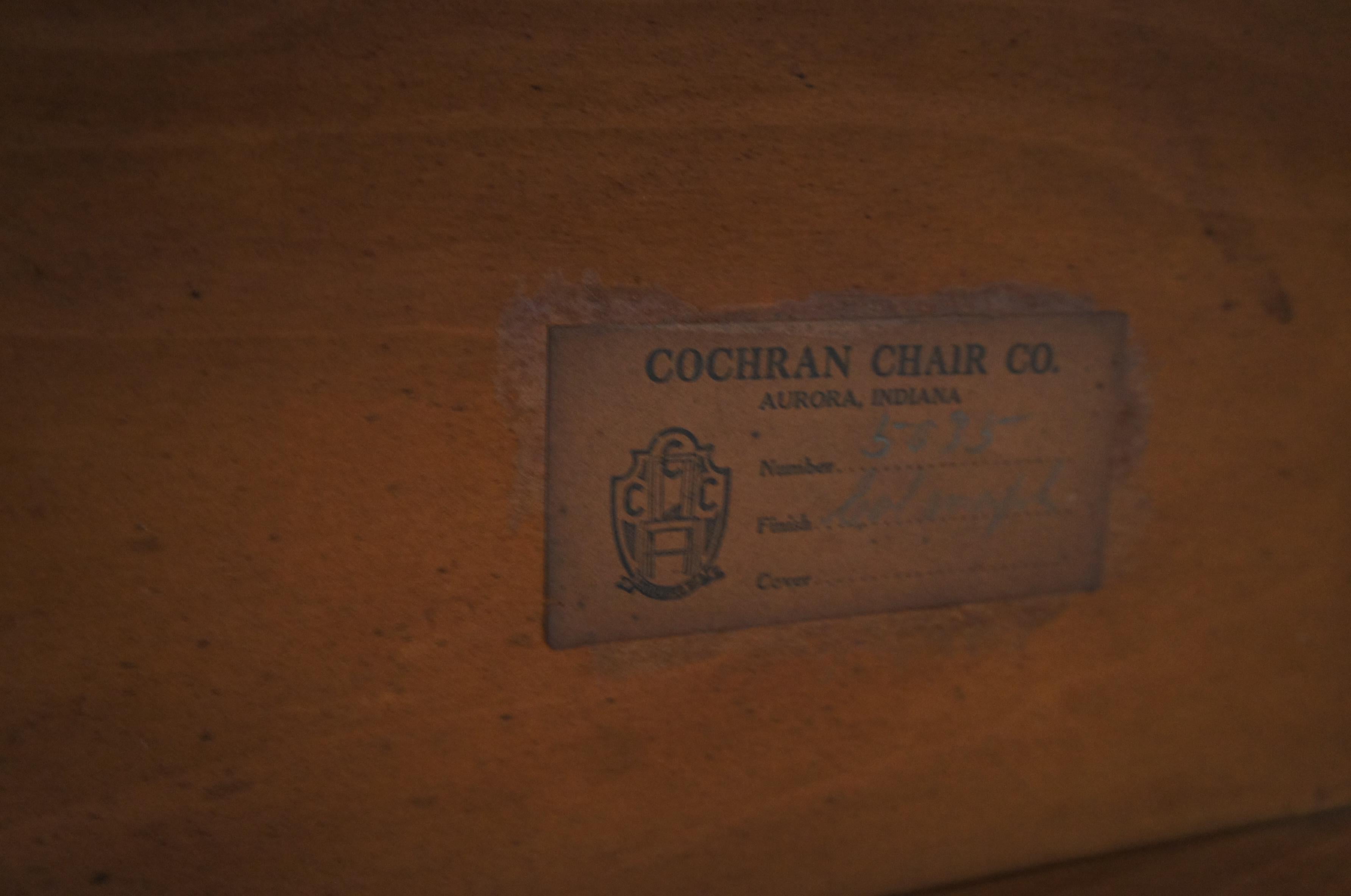 Antique Cochran Chair Co. William & Mary Style Maple Drop Leaf Joint End Table 3
