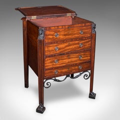 Antique Cocktail Cabinet, English, Egyptian Taste, Great Exhibition, Victorian