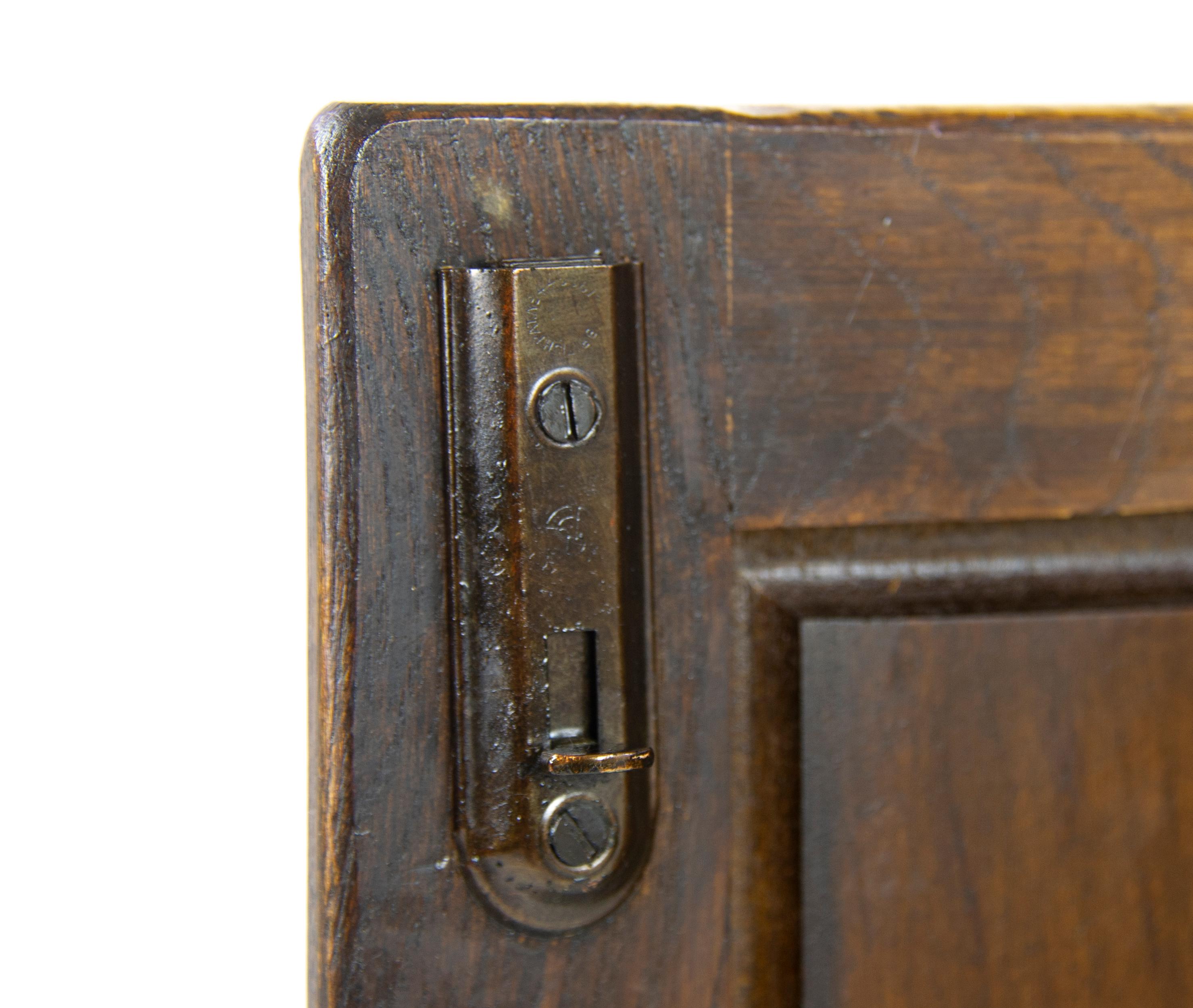 Antique Cocktail Cabinet, Oak Drinks Cabinet, Lift Up Top Drinks Cabinet 4