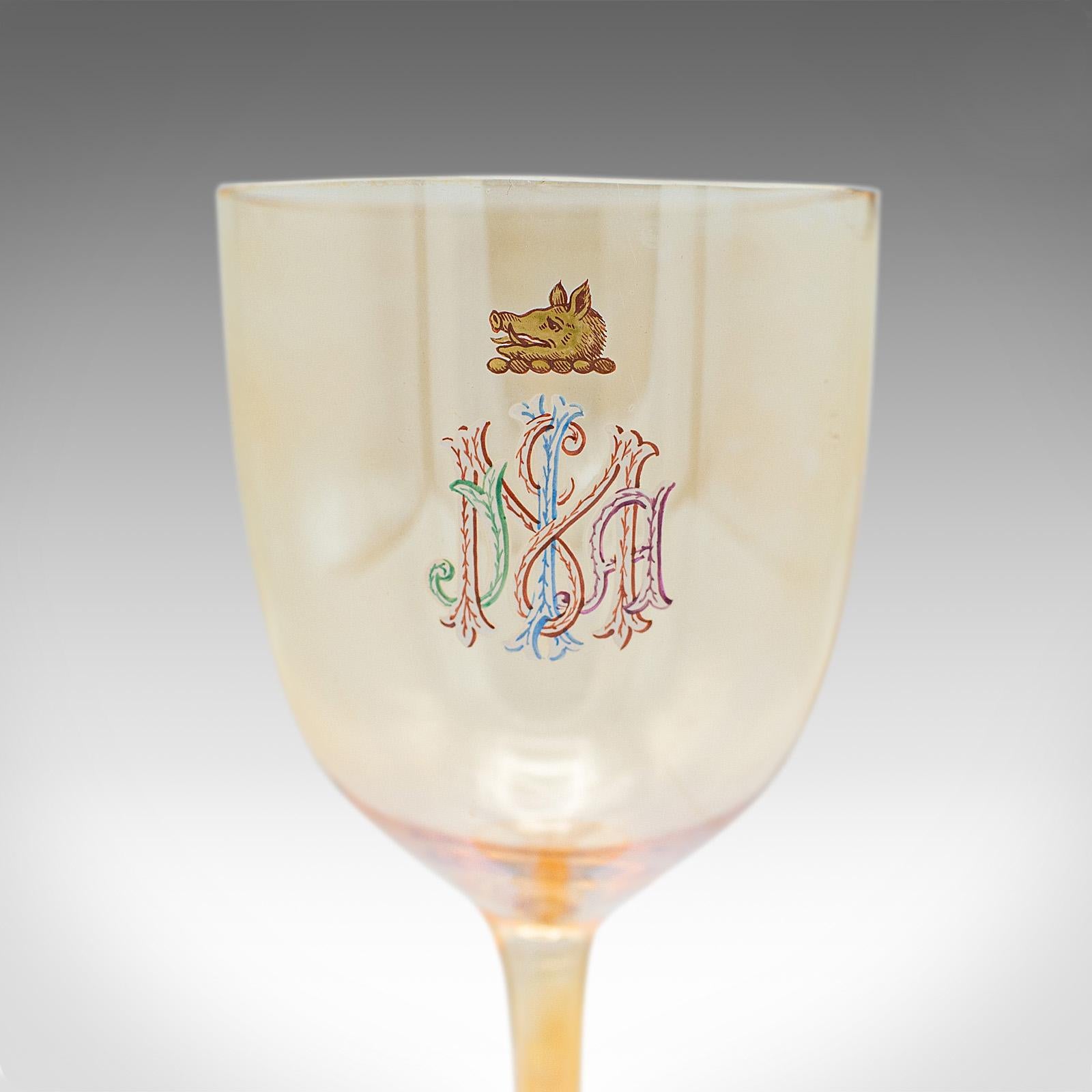 Antique Cocktail Glass Service, Austrian, Wine, Aperitif, 12 pieces, Victorian For Sale 2