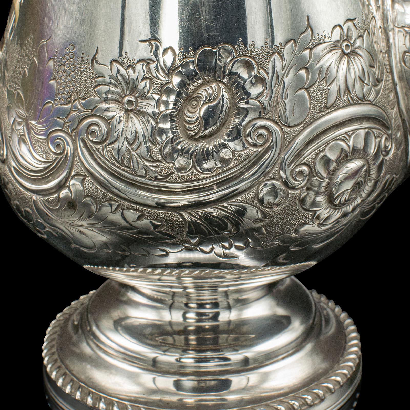 Cafetera Antigua, Inglesa, Sheffield Antiguo, Plato de Plata, Tetera, Regencia en venta 5