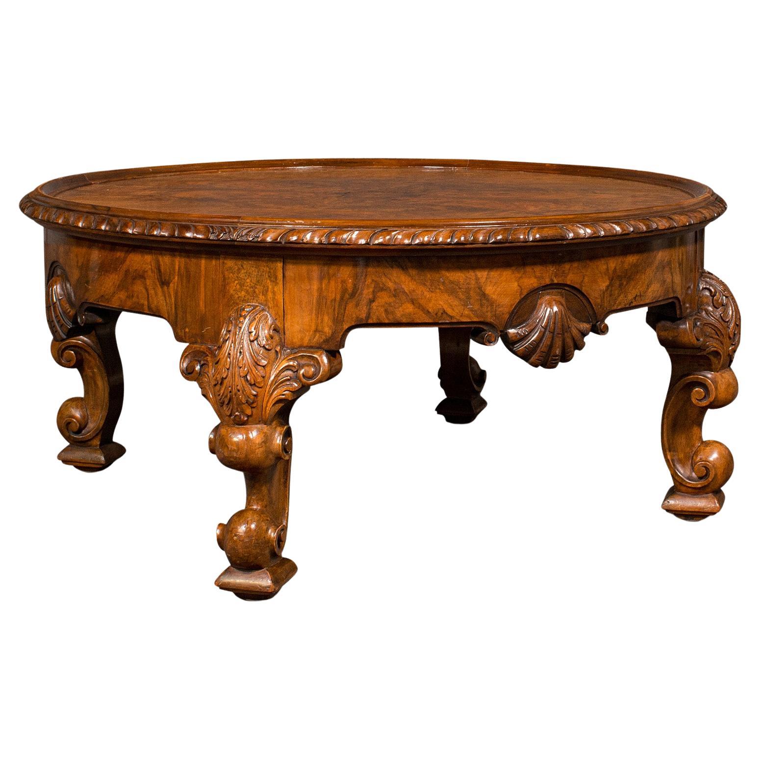 Antique Burr Walnut Coffee Table For Sale at 1stDibs