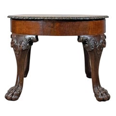Antique Coffee Table, English, Victorian Side Table, Oak, Marquetry, circa 1870