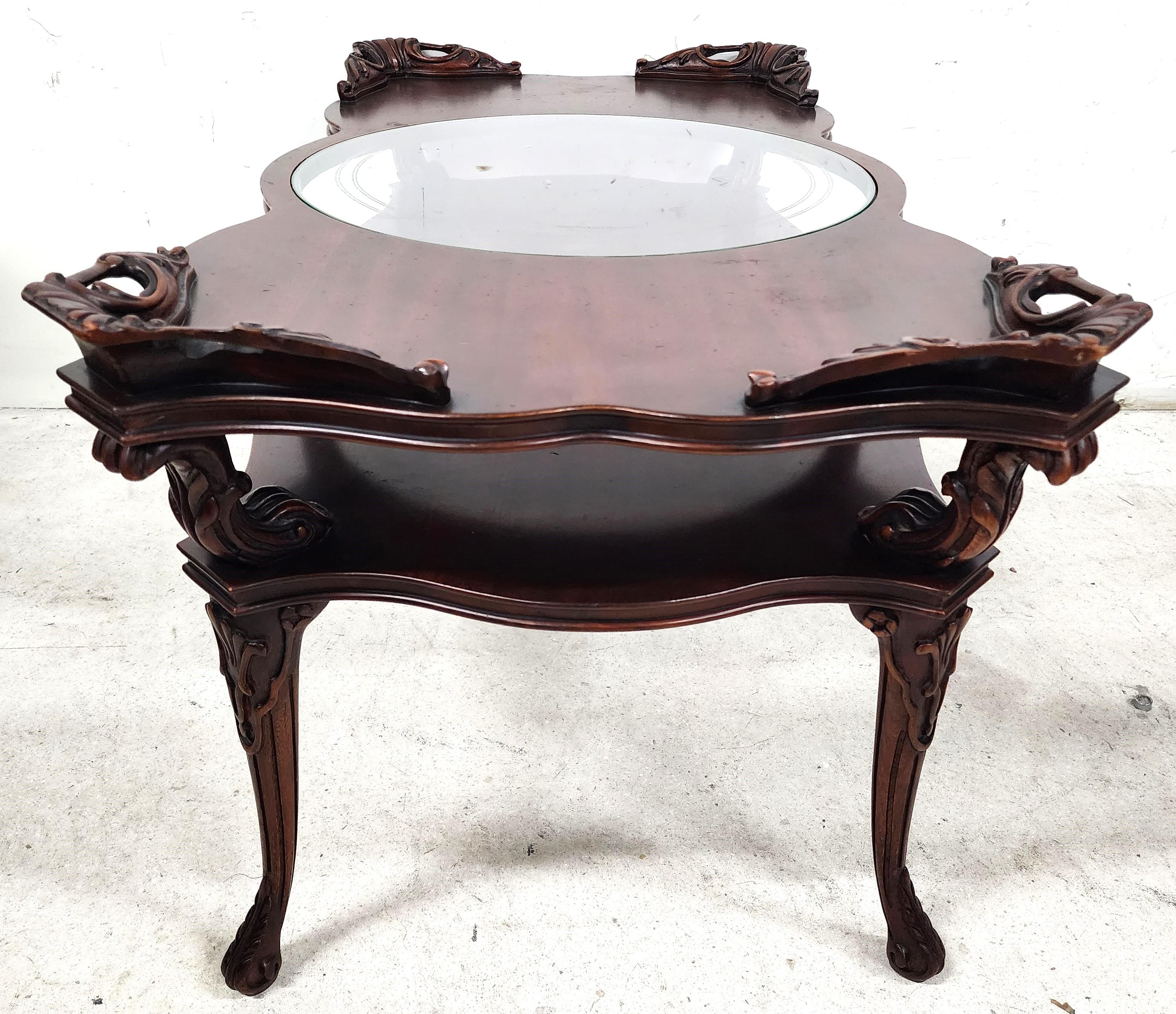 Antique Coffee Table Louis XV by Adams Always In Good Condition For Sale In Lake Worth, FL