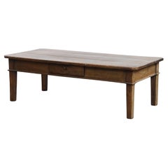 Antique Coffee Table with Drawer and Beautiful Details