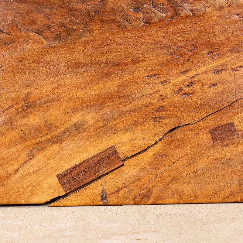Antique Coffee Table With Spindle Trestle Base, Spain 7