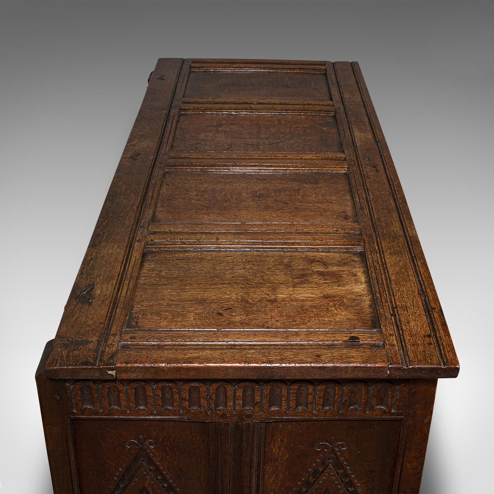 Antique Coffer, Charles II Chest, circa 1680 3