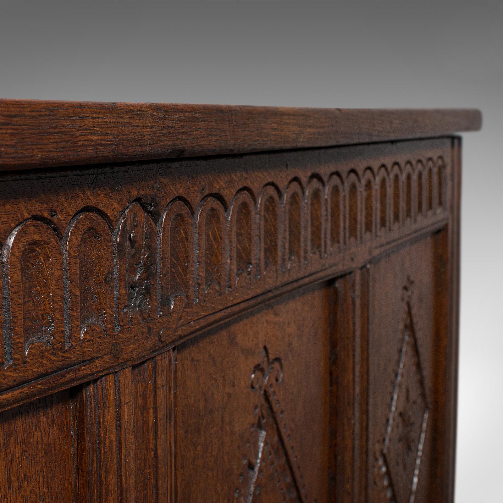 Antique Coffer, Charles II Chest, circa 1680 4